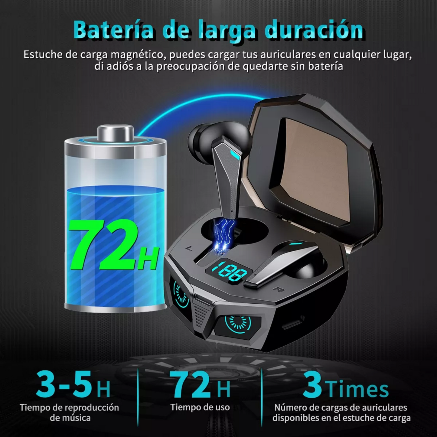 MERLI™ Auriculares Inalámbricos Bluetooth Búho | Micrófono