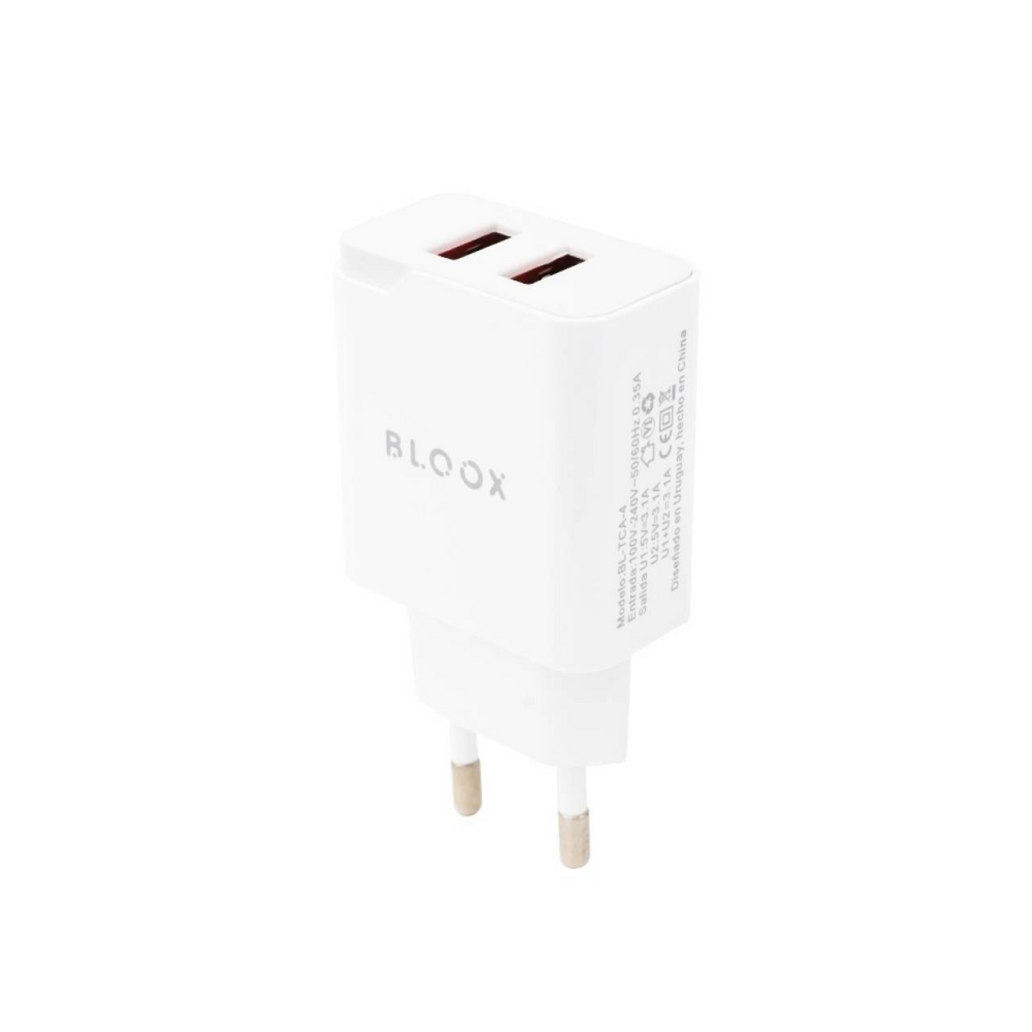 Cargador BLOOX 2 USB 3.1A + Cable Tipo Micro USB por separado