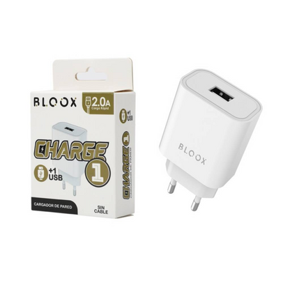 Cargador BLOOX 1 USB Sin Cable