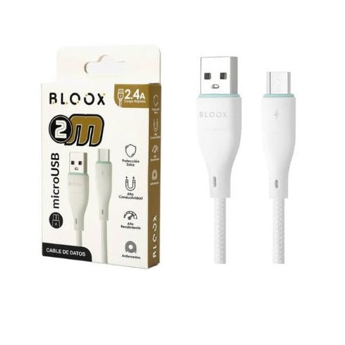 Cable de datos Bloox de USB a Micro USB