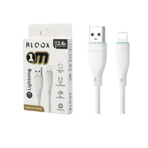 Cable de datos Bloox de USB a Lightning