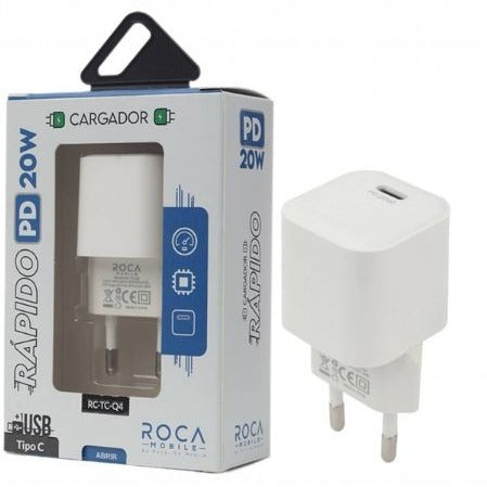 Cargador Roca 20W USB C sin Cable