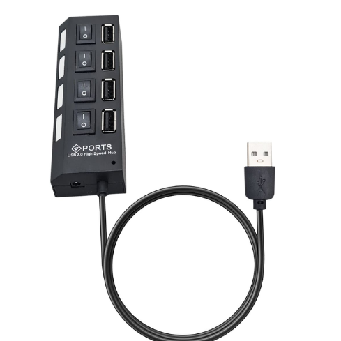 Hub USB con interruptor independiente