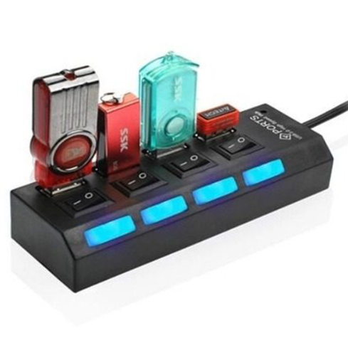 Hub USB con interruptor independiente