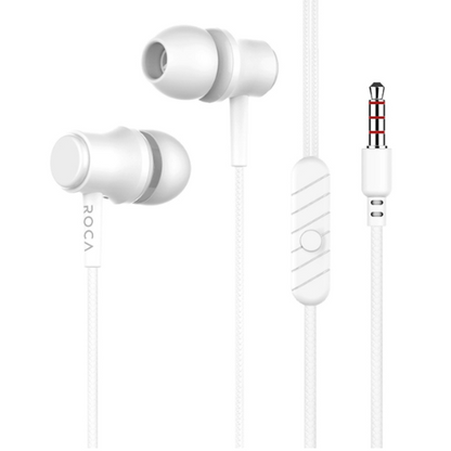 Auriculares Manos Libres Stereo ROCA 3 5mm (Intrauditivo)