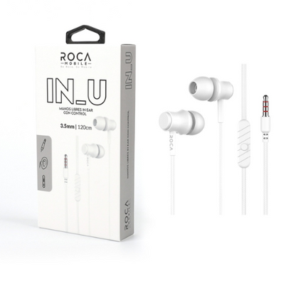 Auriculares Manos Libres Stereo ROCA 3 5mm (Intrauditivo)