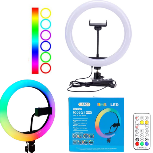 Aro Anillo Luz Led 32cm Con RGB